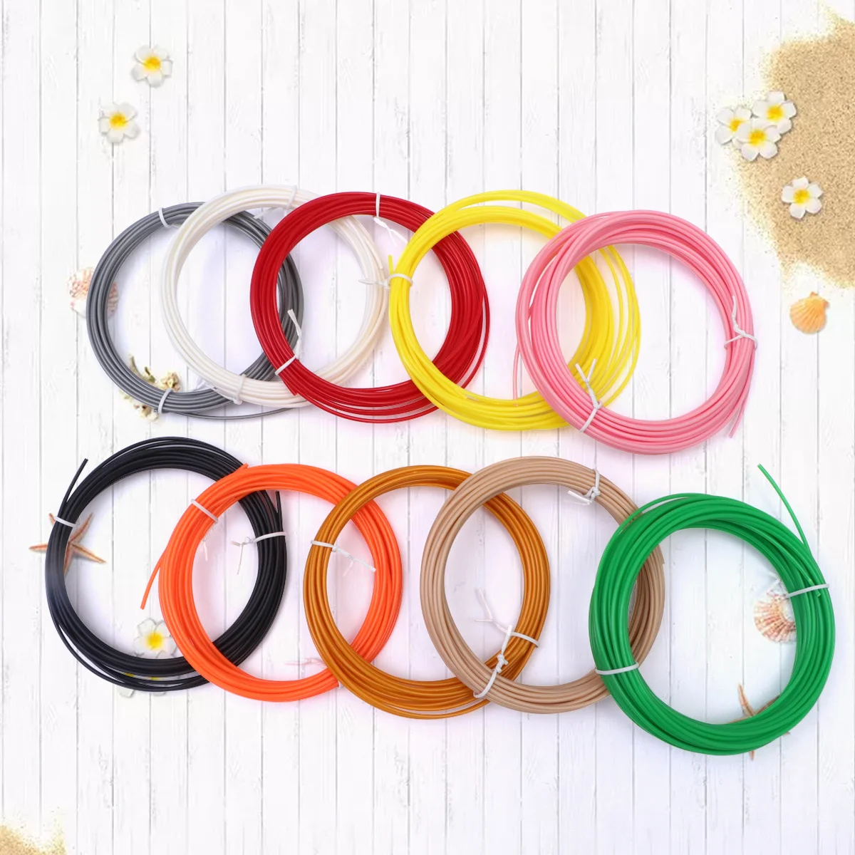 خيوط طابعة ثلاثية الأبعاد قطر 1.75 مللي متر عشوائي 18 لونًا قابلة للتحلل عالميًا مفصلة وطباعة ثلاثية الأبعاد #6