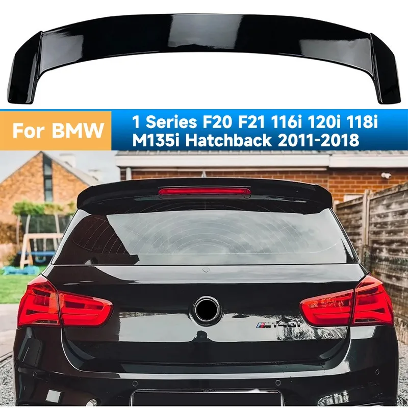 Car Rear Roof Spoiler Splitter Fixed Tail Wing ABS Accessories For BMW 1 Series F20 F21 116i 120i 118i M135i Hatchback 2011-2018