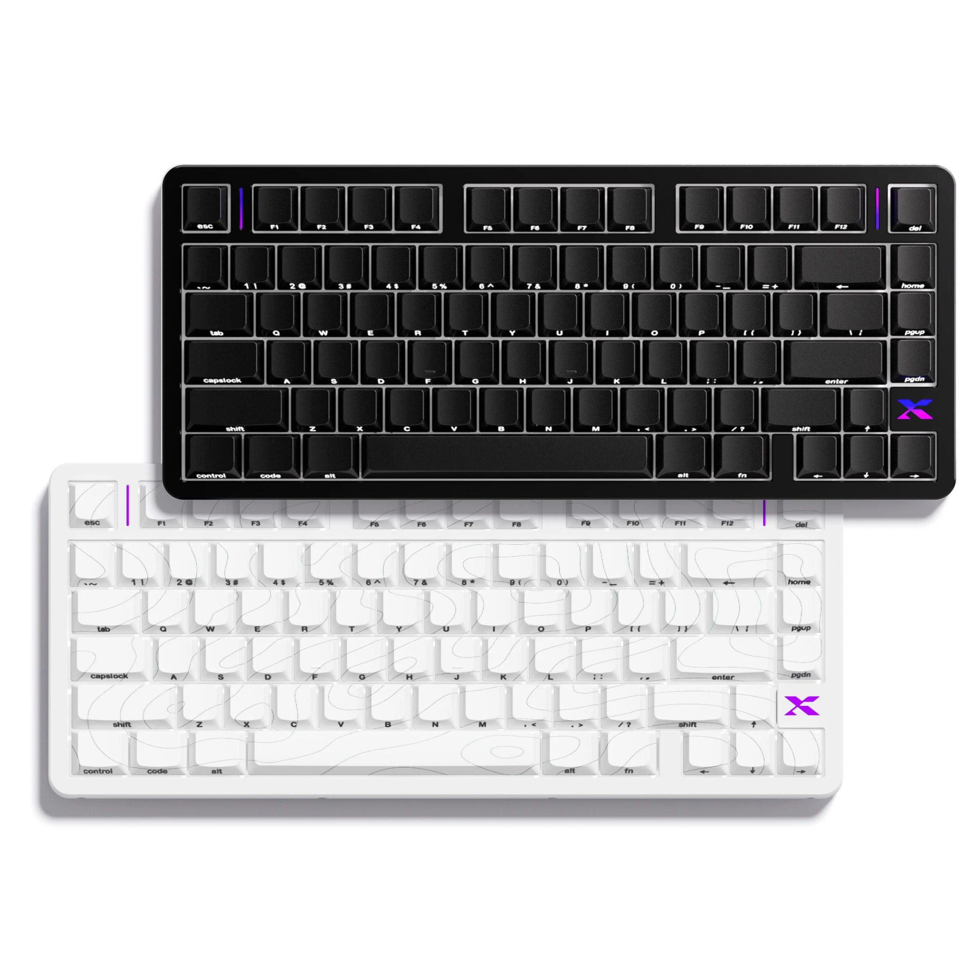 XVX L75 Air Low Profile Wireless RGB Mechanical Keyboard with IMD-TECH Keycaps Ultra Thin Body Backlit Light Transmission