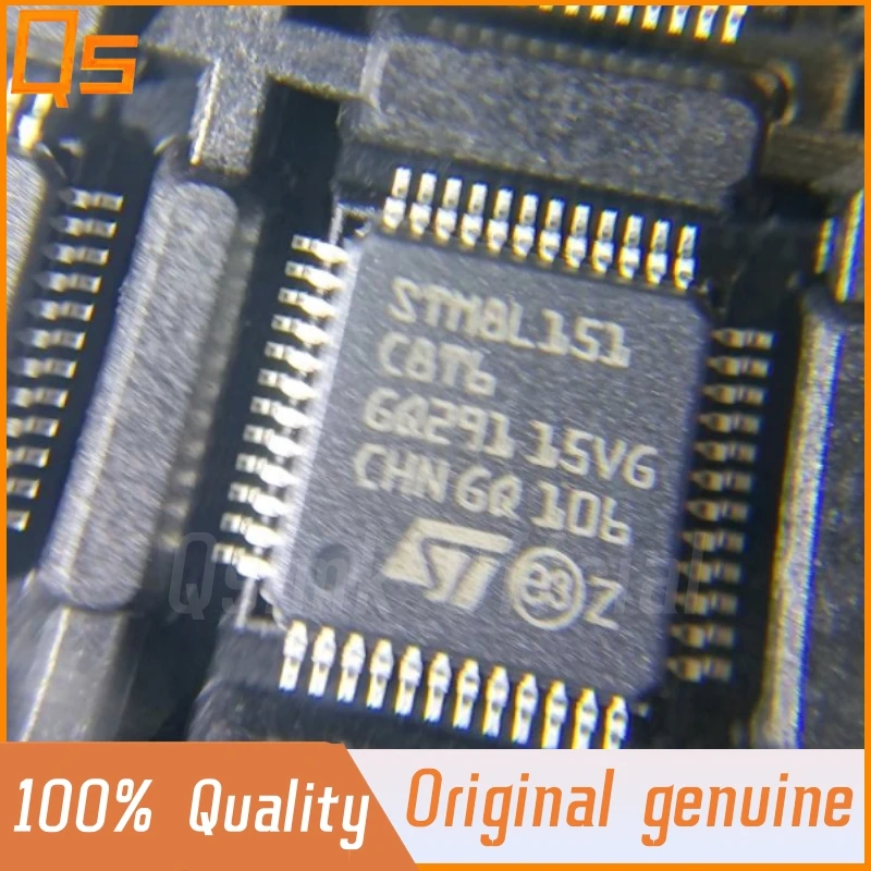 Microcontrolador original MCU, STM8L151C8T6, STM8L151, microplaqueta LQFP48, 32-Bit, novo