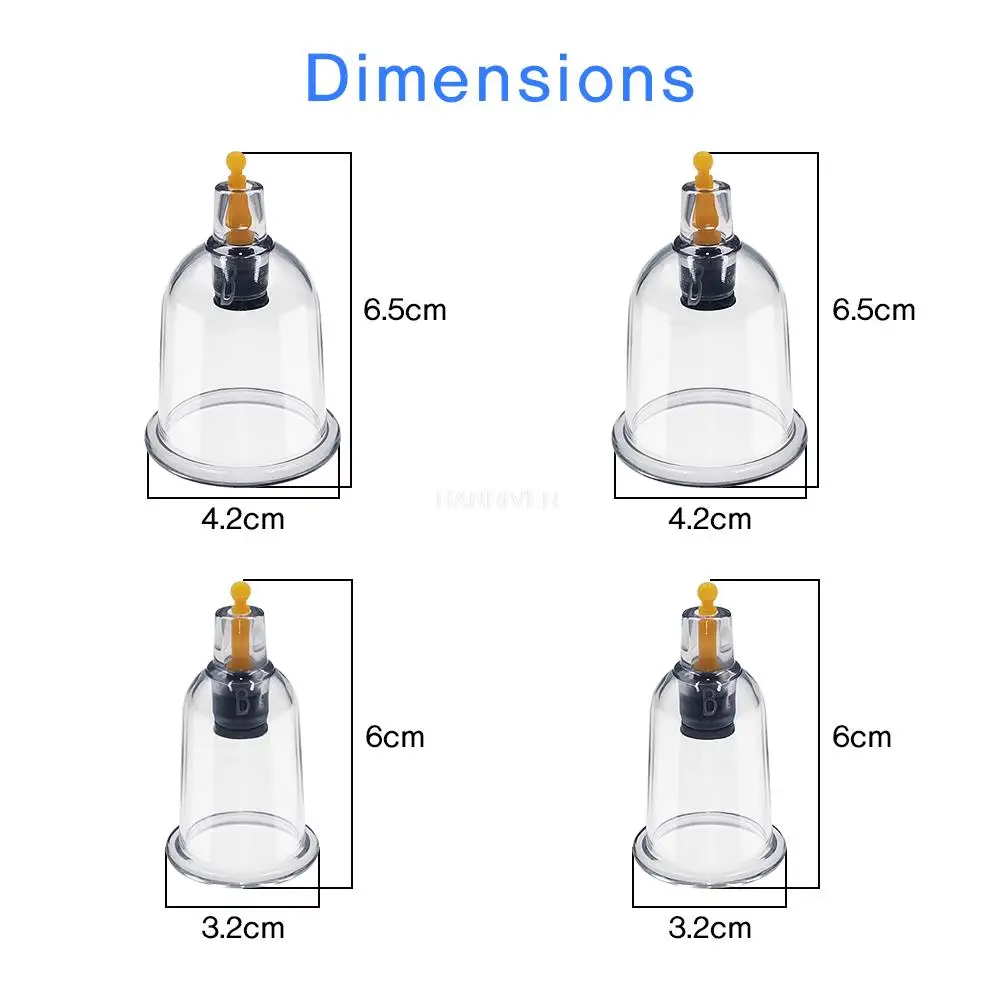

Home-use vacuum cupping set for traditional Chinese medicine, large size, suitable for removing dampness