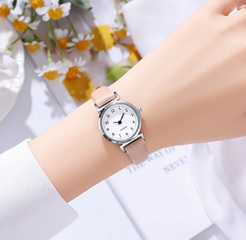 Hight Quality Brand Quartz Watch Ladies Fashion Small Dial Casual Watch Leather Strap Wristwatch for Women Relojes Para Mujer
