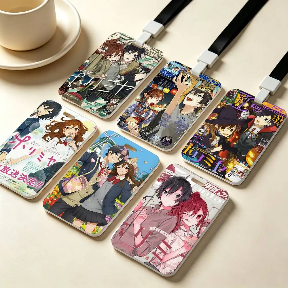 Horimiya Anime NFC Contactless Sliding Card Sleeve For Student Cards, Bus Cards, ID Cards, And Work Permits