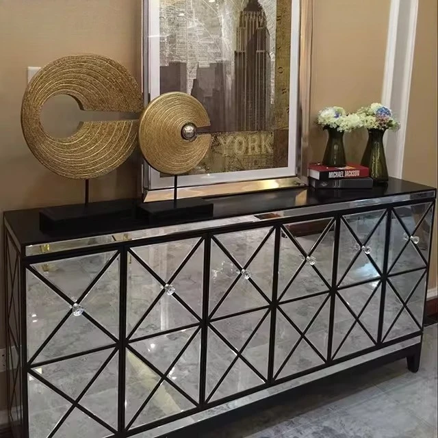 European ultra-thin shoe cabinet light luxury dining side cabinet neoclassical postmodern entrance cabinet