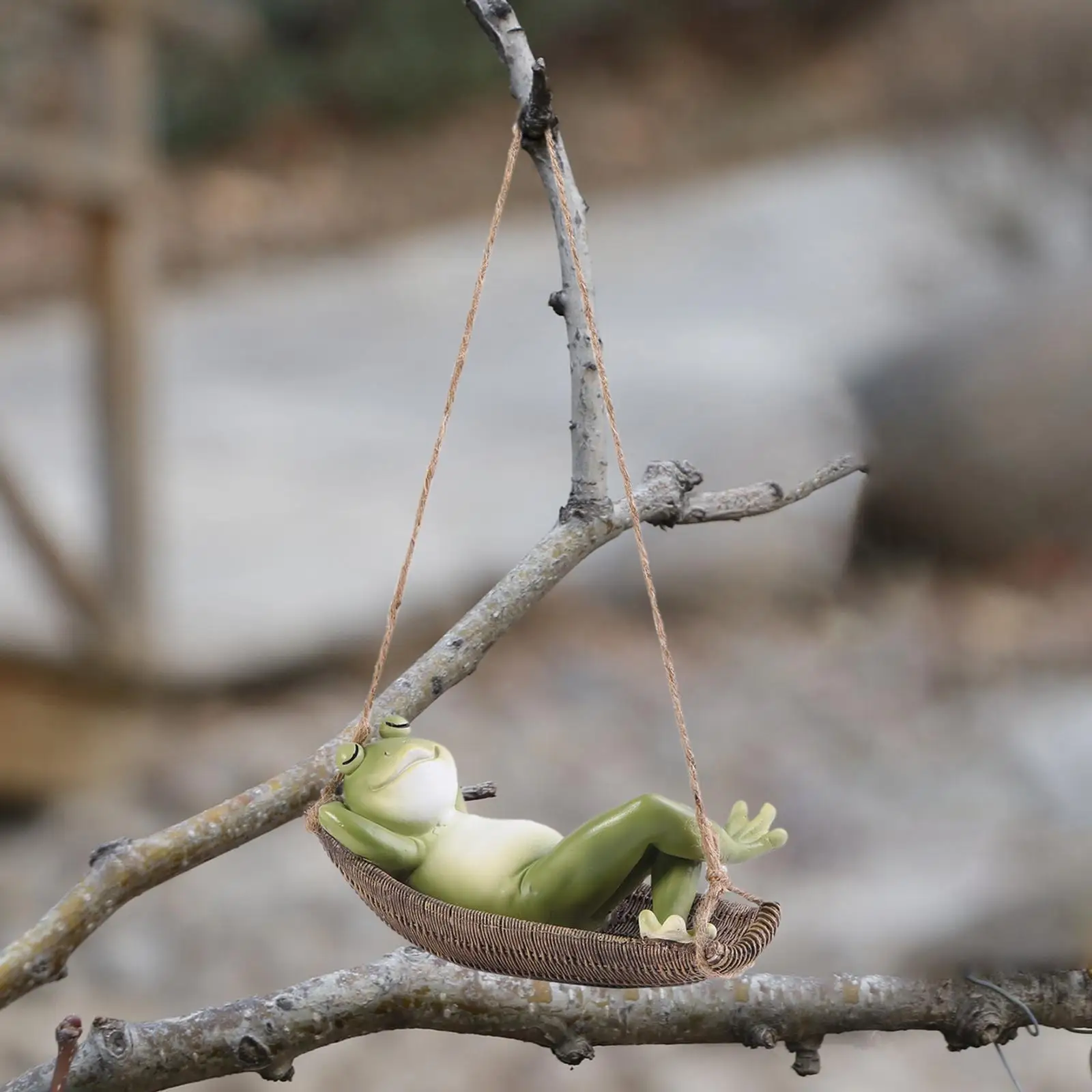 

Statues Simulation Swing Frog Yard Ornaments for Garden Room Balcony