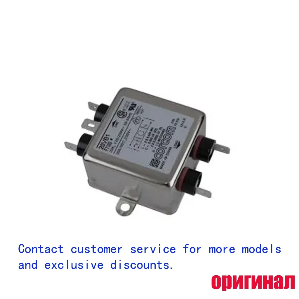 20VB1 CORCOM Power Line Filter 250VAC 20A Single‑Phase EMI RFI Noise Suppression Filter Flange Mount