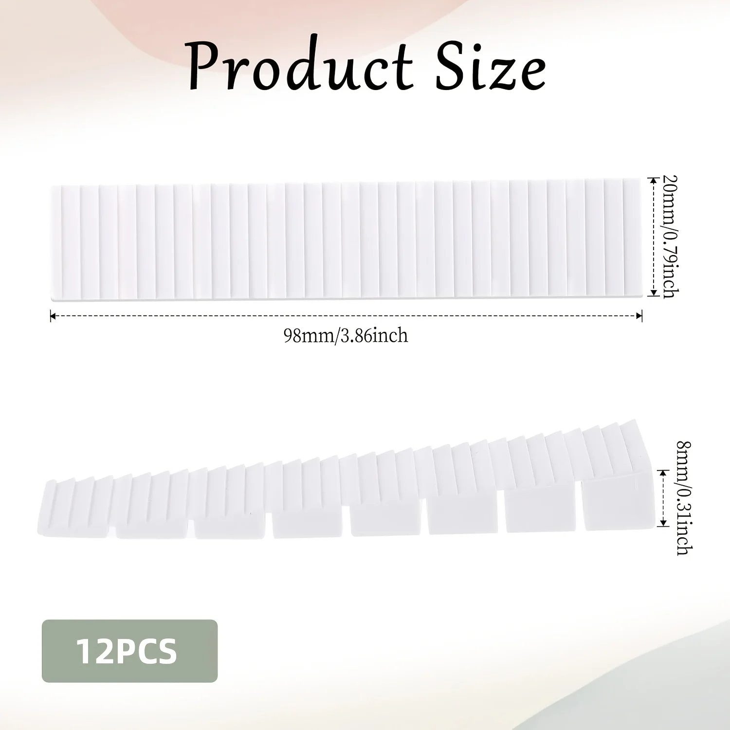 12Pack Furniture Plastic Shims for Leveling Easy to Snap Cut-to-fit Size Leveler for Toilet Shims, Doors, Windows, Sheds, Table