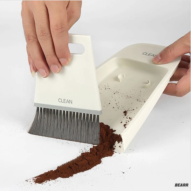 

Bar Coffe Brush Bean Grinder Cleaning Brush Broom Dustpan Combination Set Household Desktop Wet and Dry Brush Cleaning Supplies