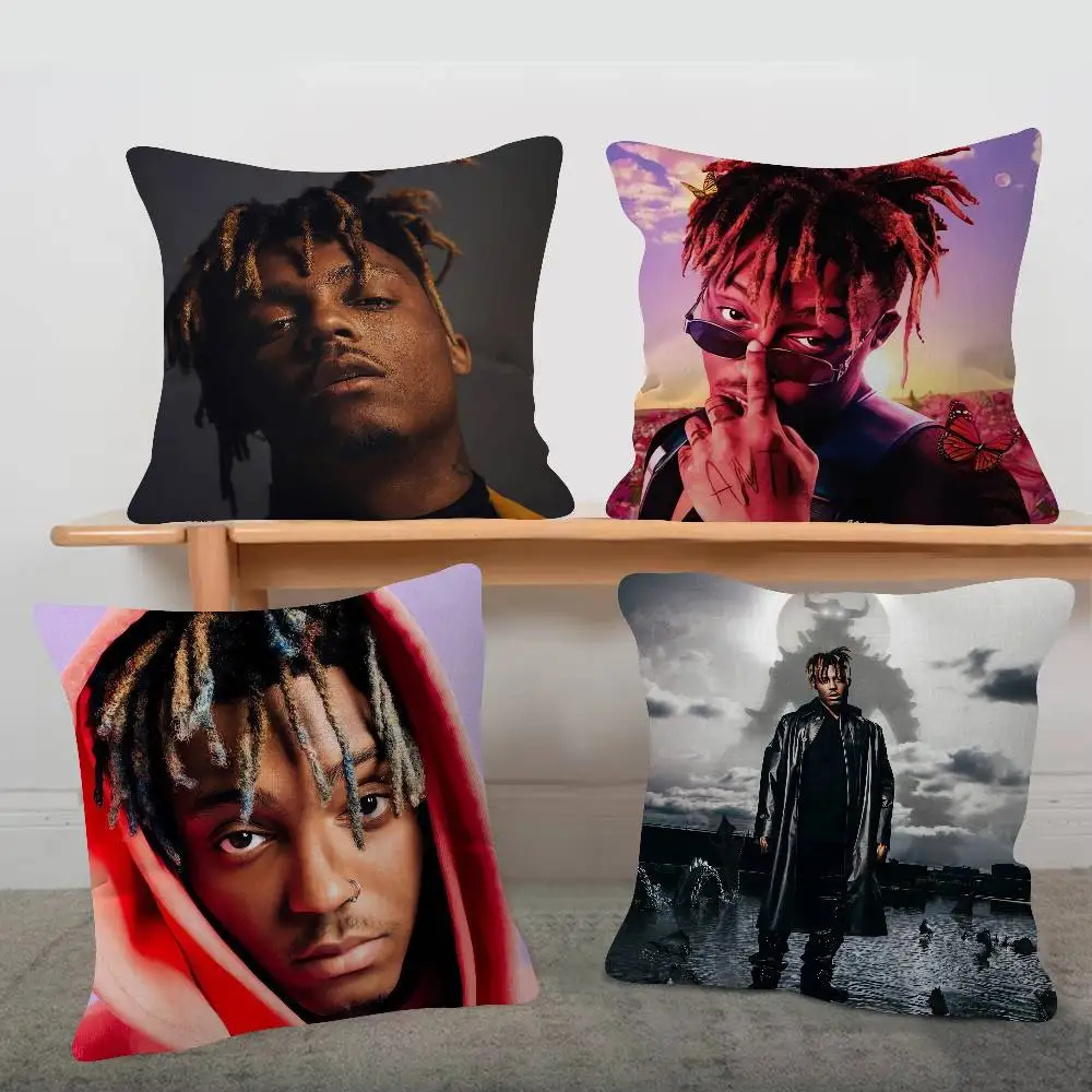 Singer Juice WRLD Pillow Case Soft Double Sided Print Sofa Cushion Cover Throw Pillow Covers