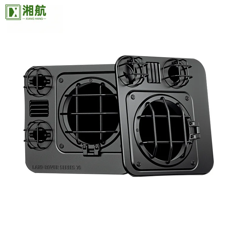 

PLUMB-76th Anniversary Suitable for 1996-2016 Land Rover Defender Headlight Cover Black Warrior