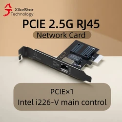 XikeStor Intel I226 2.5G chip PCI-E to RJ45 2500Mbps port Network Card  100/1000/2500Mbps ,SKS-I226-2.5ET