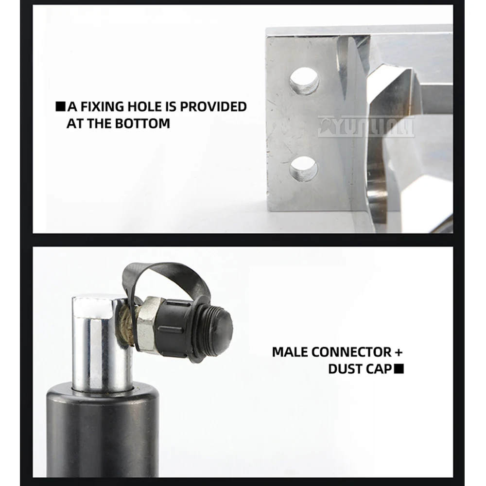 Alicate hidráulico dividido com design de abertura em forma de C, combinado com bomba manual e caixa de ferramentas de bomba elétrica