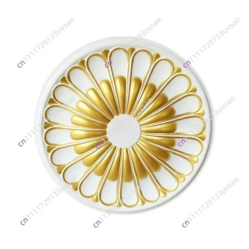 

European Style Ceiling Rose Decoration Rosette PU Decorative Pendant Lamp Base Panel Chandelier Paterage Medallion Wall Moulding
