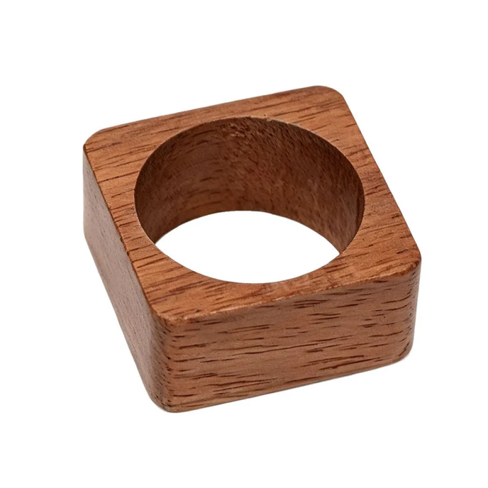 Minimalist Wooden Napkin Ring Rustic Table Ornament For Wedding Events Restaurant Napkin Buckle Holder Home Dining Table Decor