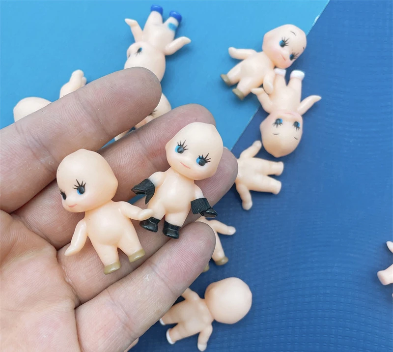 50PCS/lot Japanese Famous Cartoon Baby Doll 3CM Lovely Pvc Kewpie Angel Doll Kids Toys Collection Birthday Gift Home Decoration