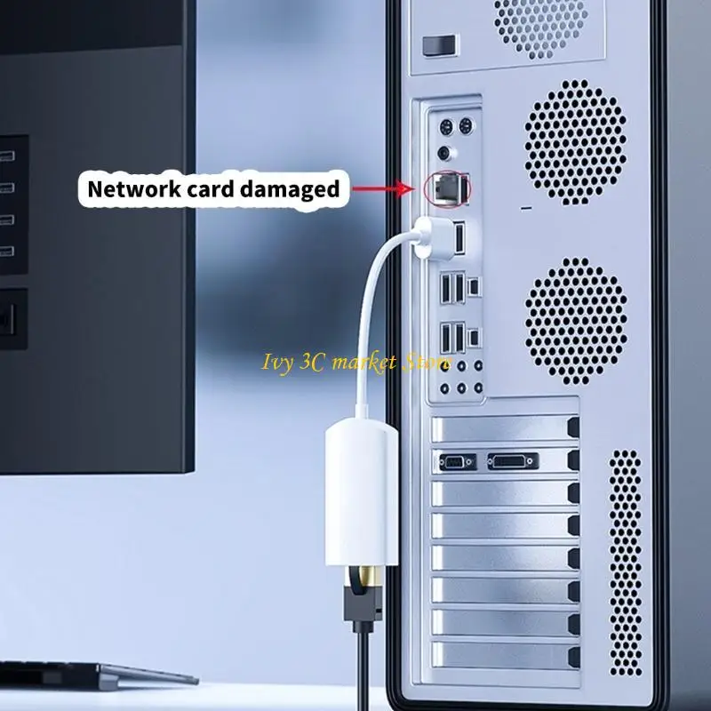 Adattatore D7Y USB a Ethernet Adattatore USB 2.0 a Ethernet LAN Adattatore Networking Adattatore Internet RJ45 per laptop