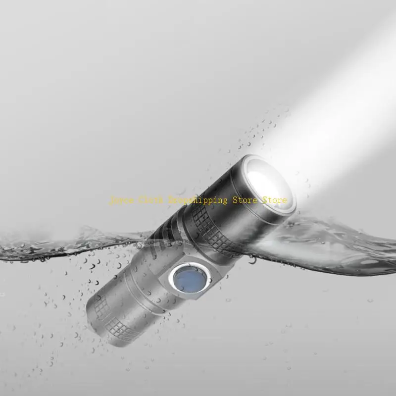 Sturdy Aluminum Alloy Flashlight Pendant With Adjustable Beam For Camping And Emergency Situations 10CD