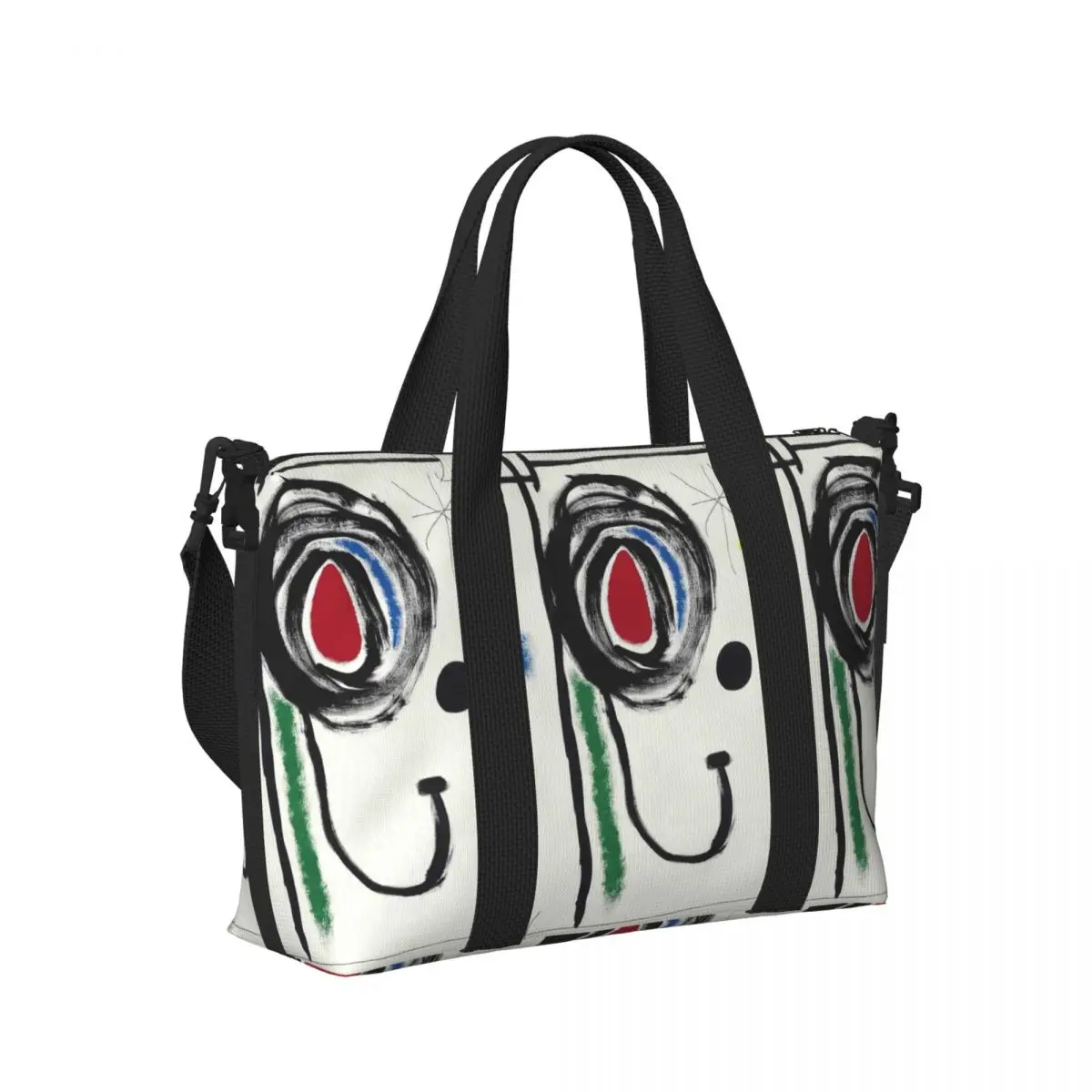 

Painting By Joan Miro Beach Travel Bag Large Capacity Tote Bags for Gym Sport Women Shopping Duffle Shoulder Bag