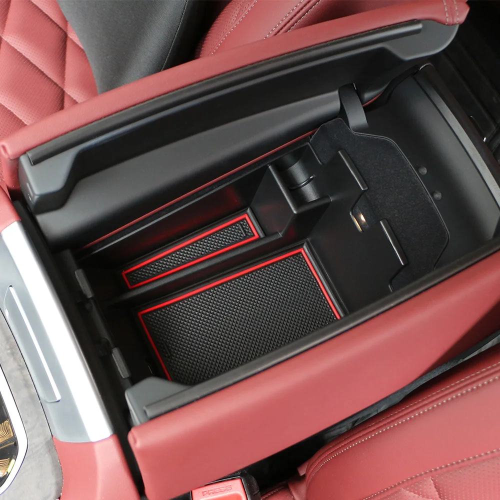Auto Armlehne Box Lagerung Box Fach für BMW X5 G05 X6 G06 X7 G07 2019 2020 2021 Konsole Fach Container Organizer Zubehör – Detail 2