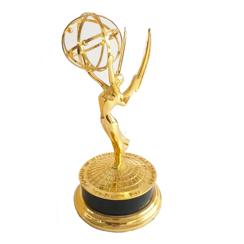 Wholesale Customized 39cm 1:1 Replica Award Trophy Dance Music Trophies Metal Emmy Award Trophy