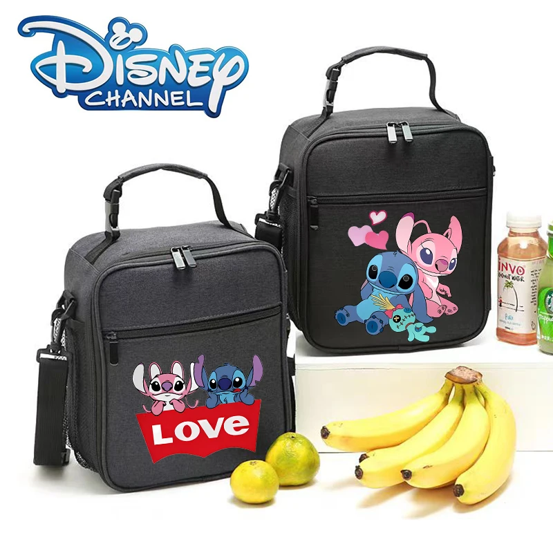 Disney Lilo & stitch Lunch Bag isolamento Bento pasto Pack Foil Rice Bag scatola termica Office Cooler Handbag Organizer custodia isolata