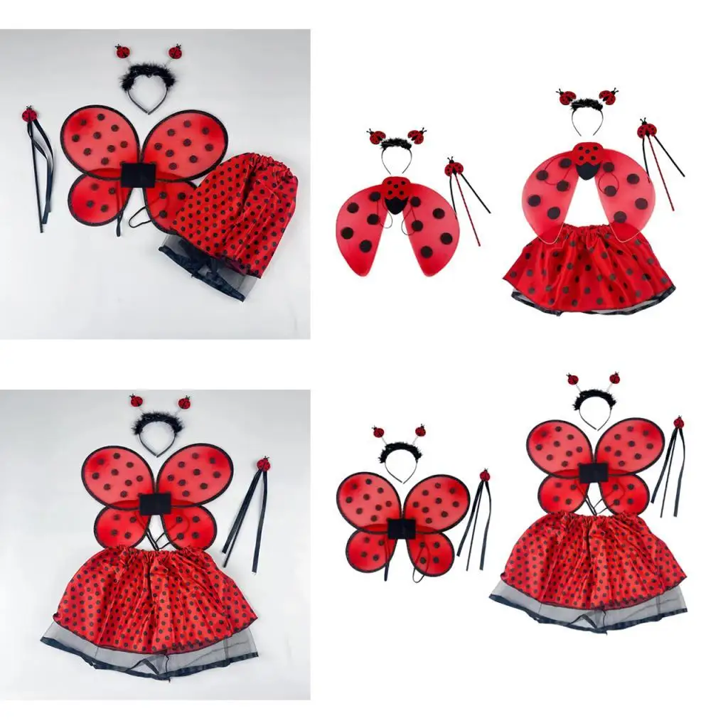 

Kids Animal Costume Set Funny with Wing Photo Props Gifts Cosplay Fancy Dress