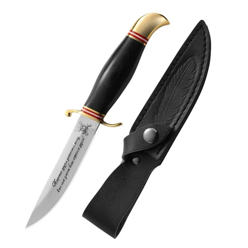 Exquisite gift Cutting steak knife Exquisite life pure hand polished handle Brass bright premium roast bread slice sharp fruit k