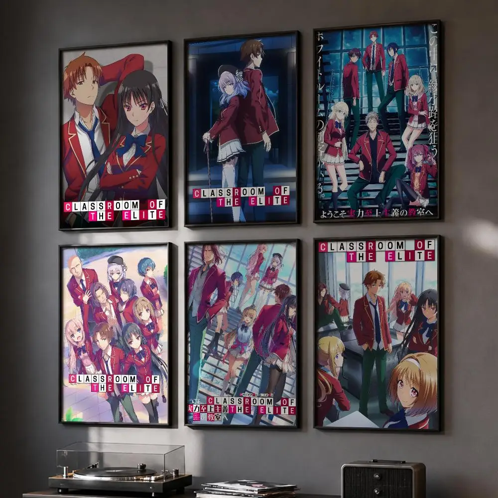 Classroom Of The E-Elite Anime Poster HD Home Wall Stickers House Hallway Living Room Bedroom Bar Office Decor Art Prints