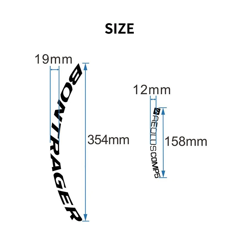 Bontrager Aeolus Comp 5 Road Bike Wheel Rim Stickers Color Change Decals Waterproof Anti Fade Cycling Accessories High Quality