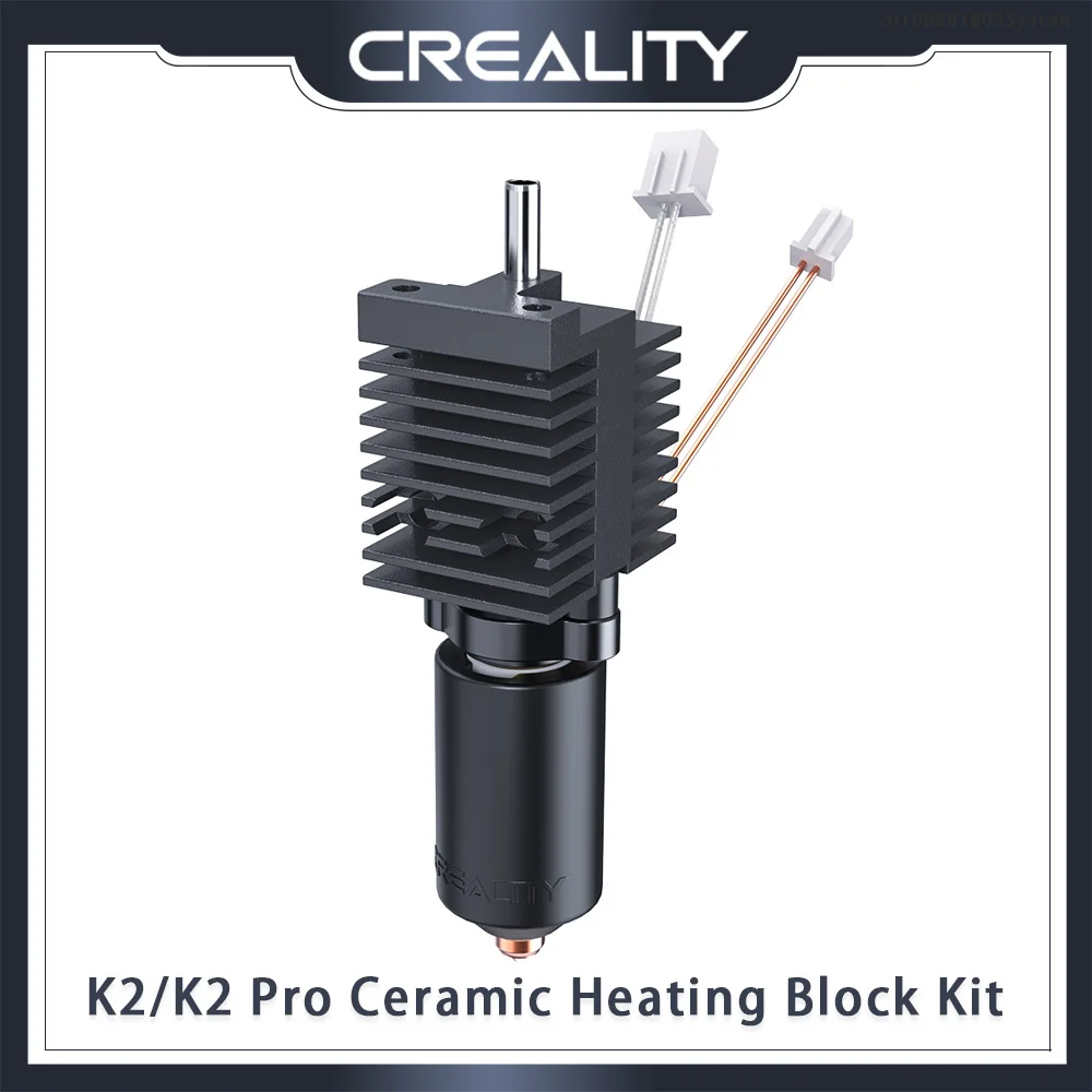 

Creality K2 Ceramic Heating Block Kit Quick-swap Nozzle 300℃ High Temperature Resistance High Thermal Conductivity