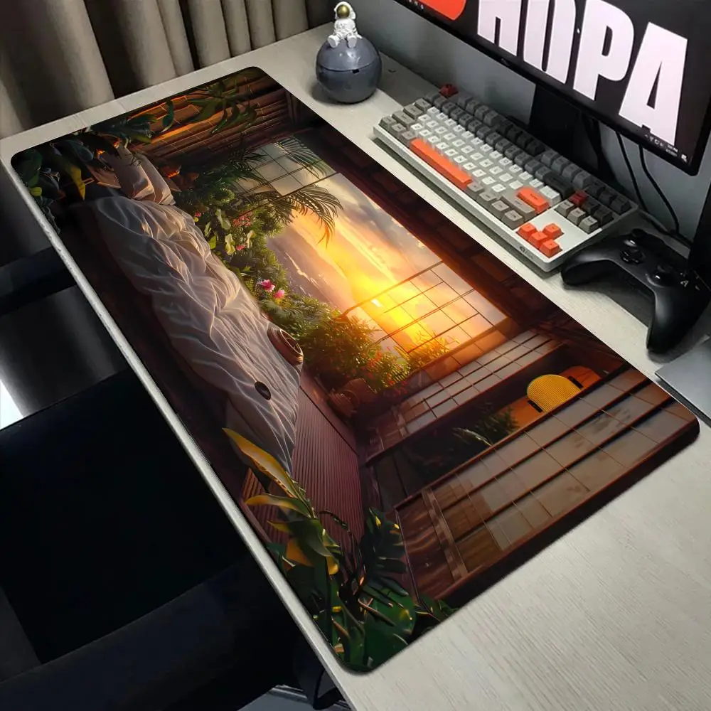 

Beautiful View Window Mouse Pad Large Computer Accessories Office Game Table Mats Anti-slip Gaming Keyboard Mousepads Desk Pads