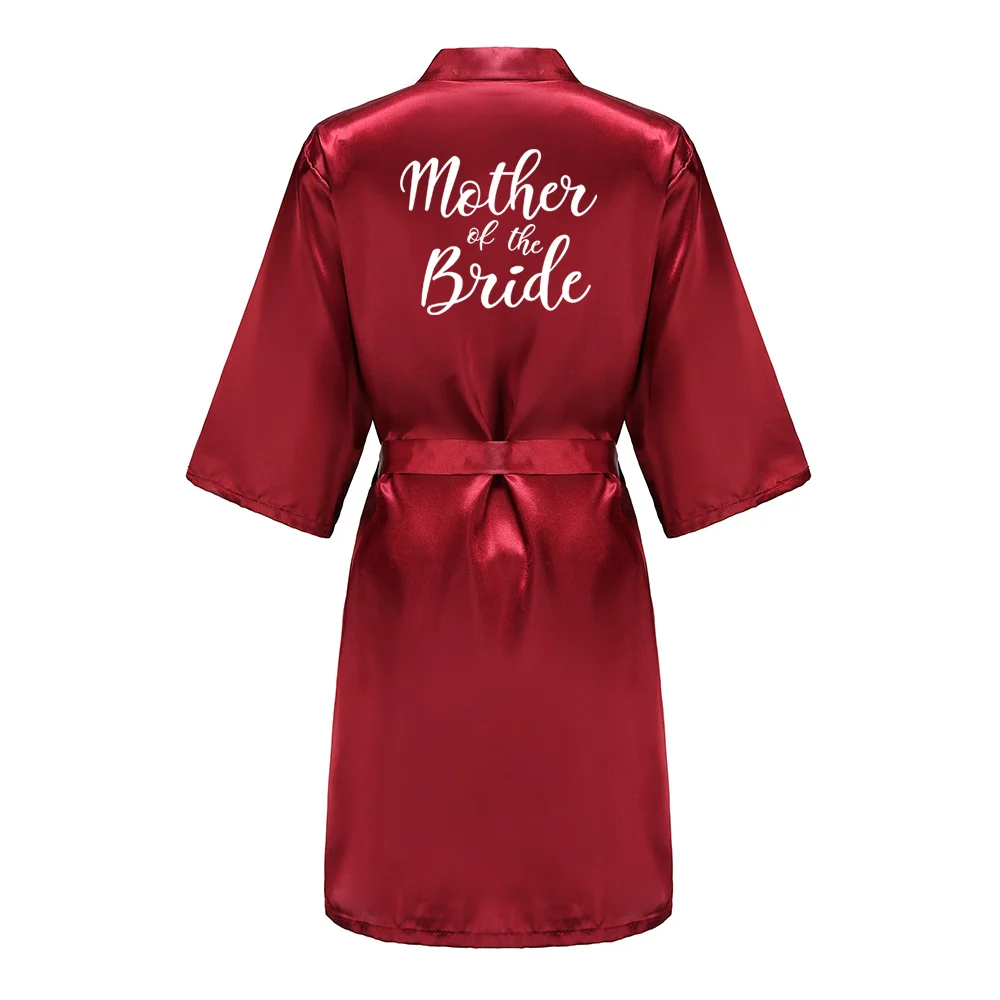 Wedding Bride Bridesmaid Bathrobes Dressing Gown Sexy Women Bathrobe Night Pajama Short Sleepwear Women Bride Kimono