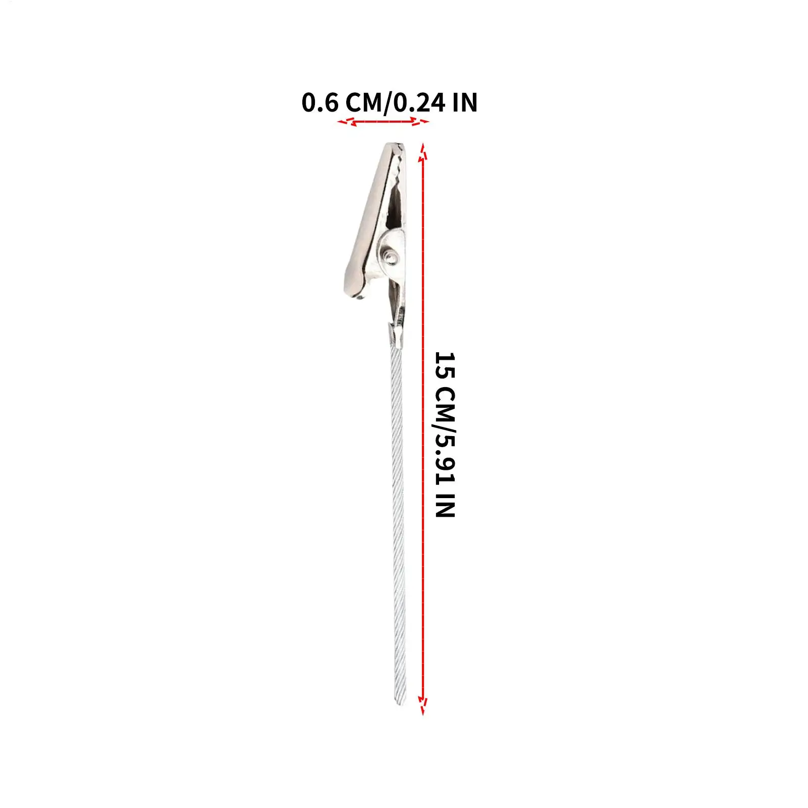 Alligator Clips For Crafts 40 Pieces Long-Tailed Jaw Support Stakes Photo Clips On Stick For DIY Card Note Postcard Display