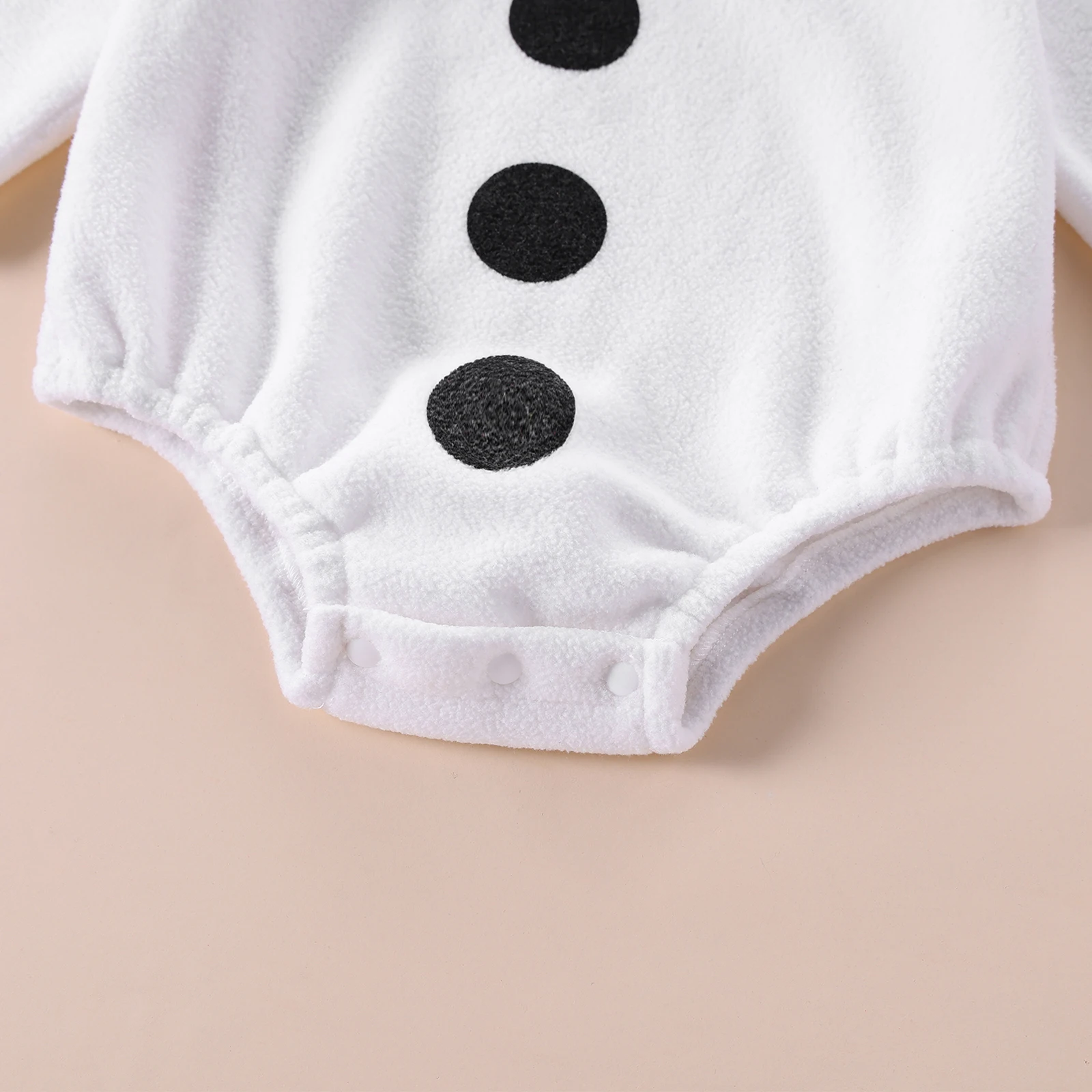 BeQeuewll Cute Snowman neonate ragazzi pagliaccetti inverno caldo neonato vestiti di natale manica lunga body bambino con cappello