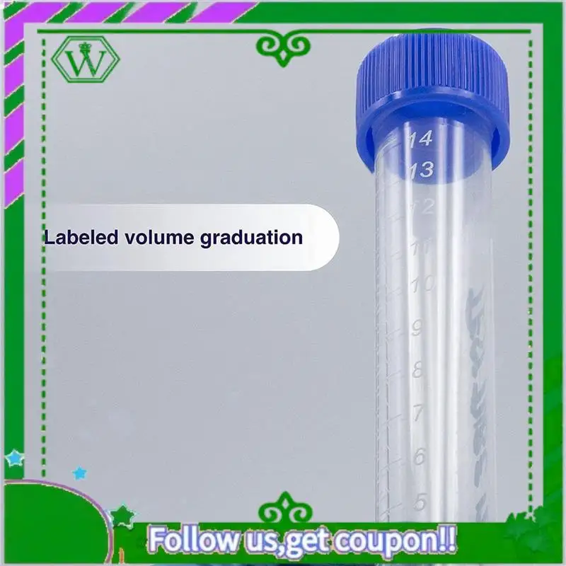 ABIK-Scientific Conical Centrifuge Tubes 15ML, [250 Pack] Plastic Test Tube With Screw Caps,15ML Sterile Test Tubes With Lids