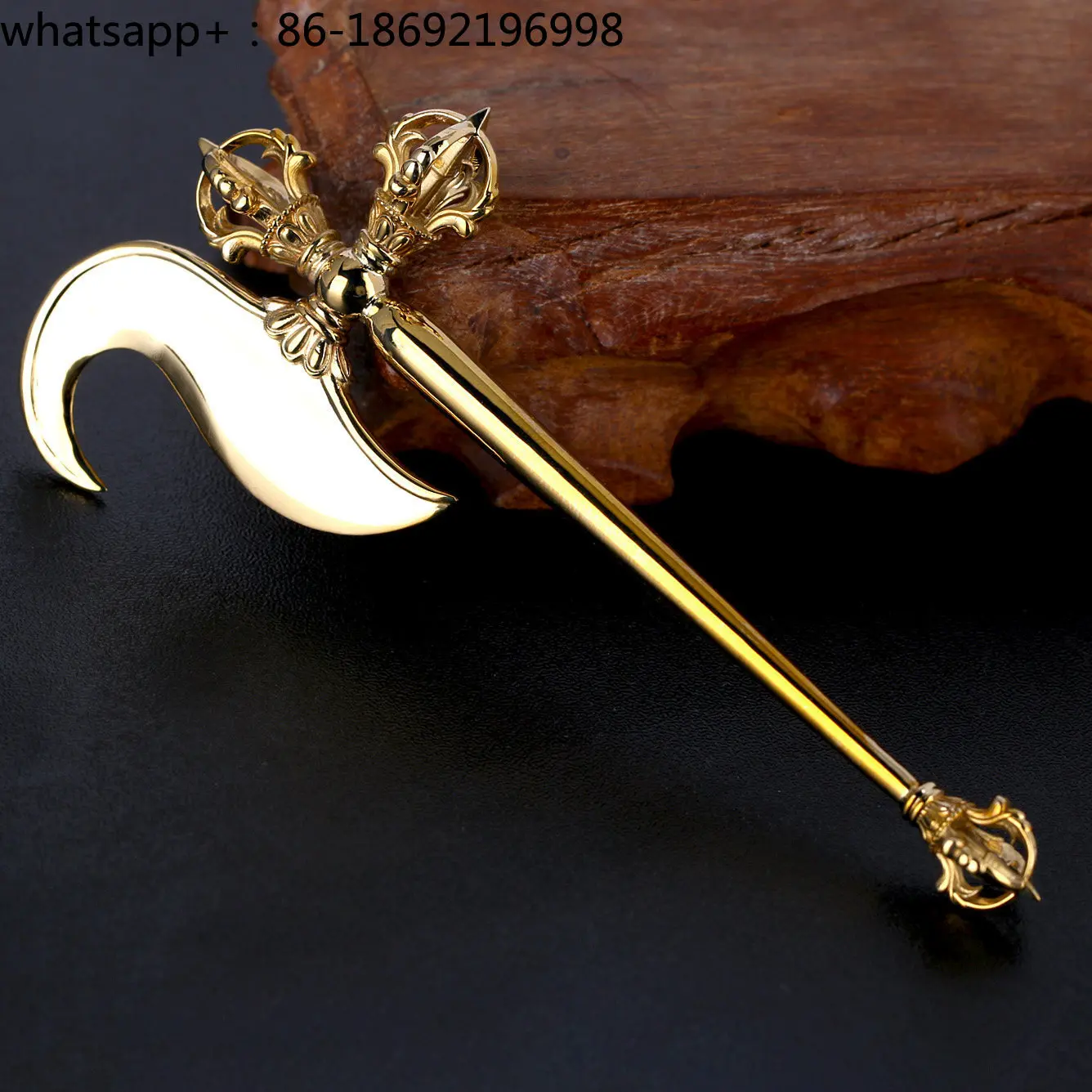 Brass Diamond Hook Pestle Diamond Hammer Magic Tool Men's Play Piece Iron Elephant Hook Axe Hammer Diamond Pestle Ornament New