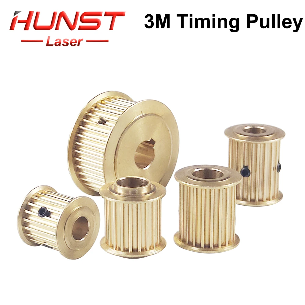 HUNST CO2 Laser Metal Parts, miedziana przekładnia synchronizująca, koło pasowe HTD 3M, koło silnikowe do maszyny do grawerowania laserowego CO2 DIY