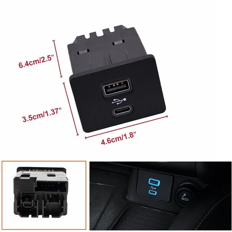 For Ford Explorer F-150 Fusion Transit Edge Ranger USB+ Type-C USB Dual Multimedia Interface Module Sync 3 LB5T-14F014-CA /B /E