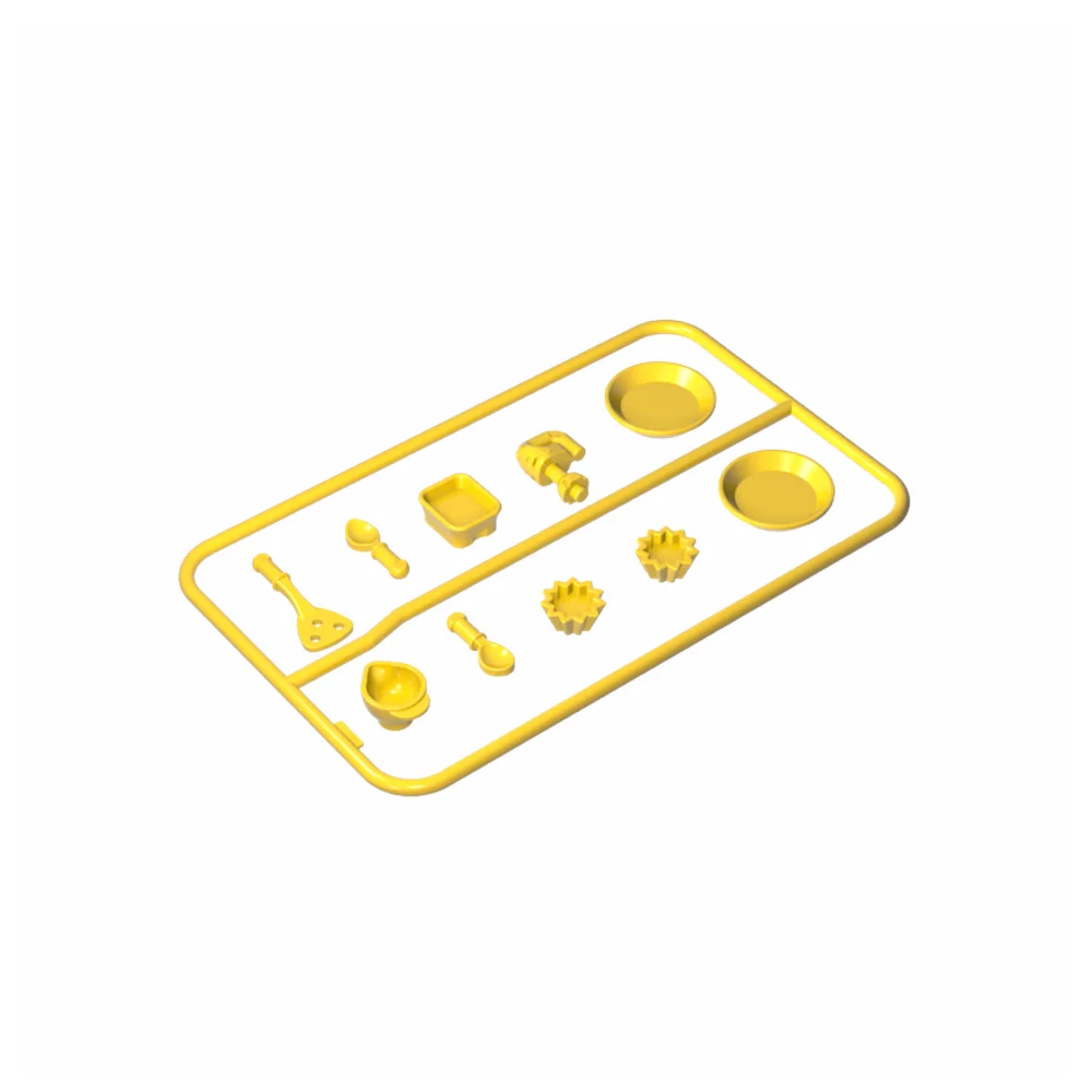 Gobricks GDS-90096 DIY-Lernbausteine ​​für Kinder, technisches Puppenküchenzubehör-Panel, kompatibel mit Lego 93082b