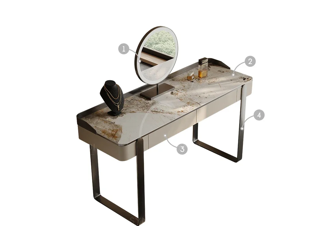 

Итальянский минималистичный шиферный комод, простой современный туалетный столик для маленькой квартиры, легкий роскошный комод для хранения вещей в спальне