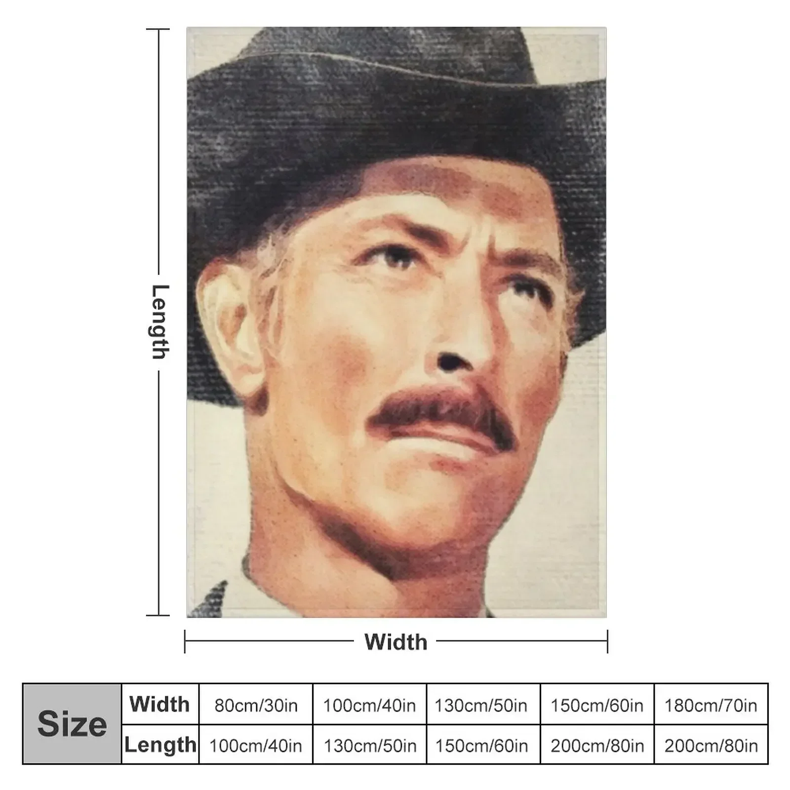 Lee Van Cleef, Movie Legend Throw Blanket christmas gifts Beach Warm Designers Blankets