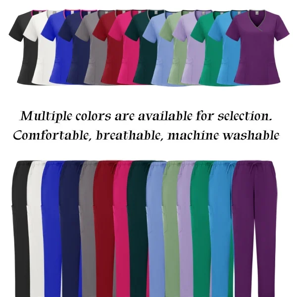 

Anti-Static&Anti-Bacterial Medical Scrubs-Hospital Nurse Workwear , Reduces Static Electricity&Germ Retention (Ideal for OR Use)