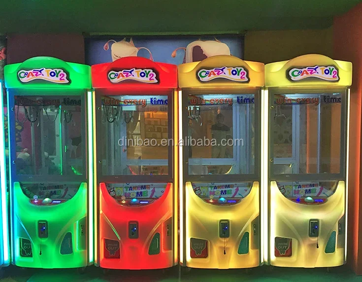 cheap price arcade coin operated crazy toy 2 claw machine doll vending machine toy crane vending machine