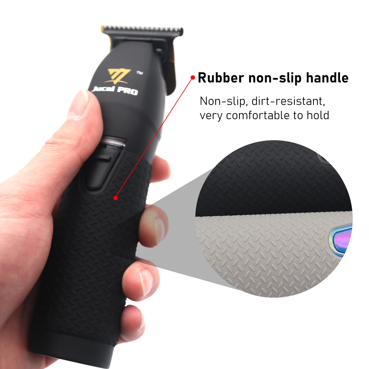 Jucai PRO F7878 Hair Trimmer for Men Brushless Motor Zero Gapped Low Noise Cordless Professional Hair Clipper Finishing Machine