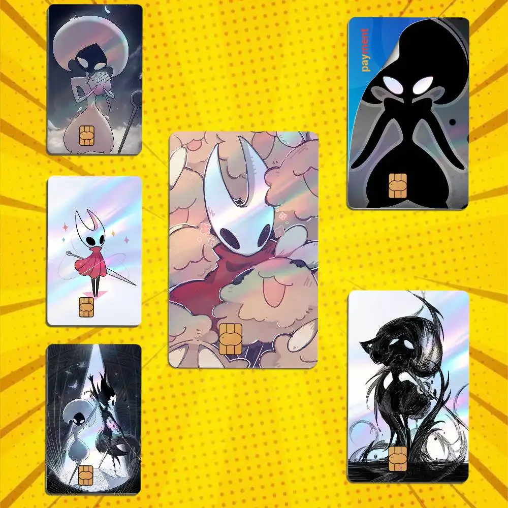 Lost Lace Silksong Hornet Hollow Knight Laser shimmer Name Card Sticker Decorate Bank Card Couple Student Study Supplies Decals