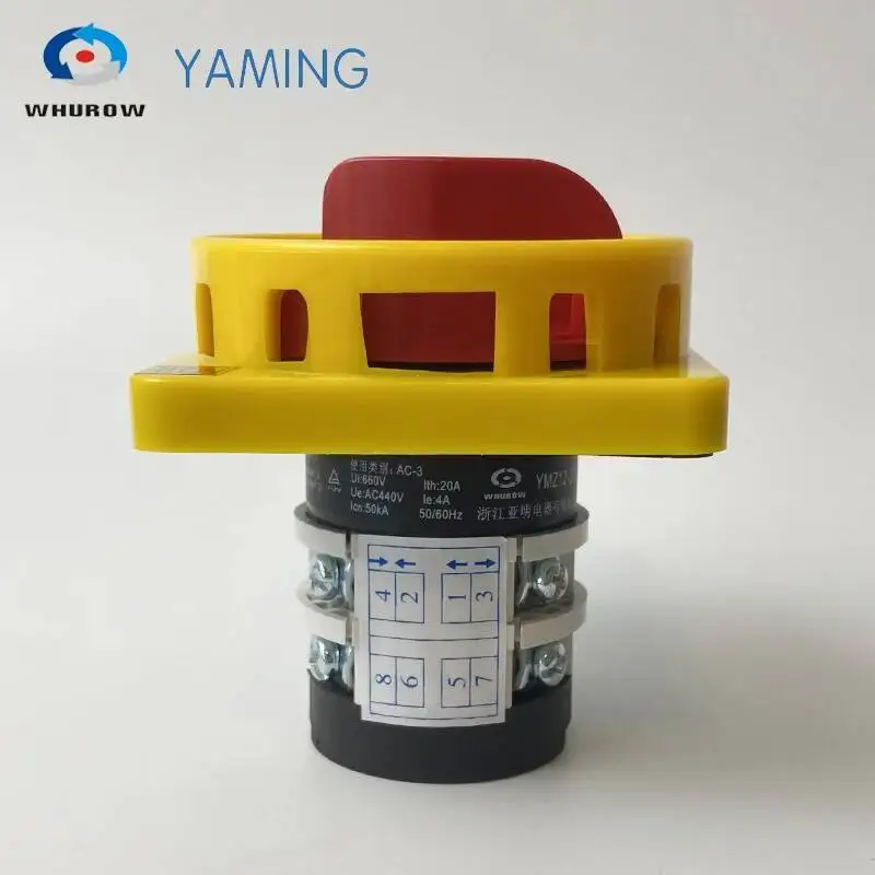 수동 전송 캠 스위치, LW31 20A, 2 극, 2 위치 자물쇠 전환 기계, 온 오프 스위치, YMZ12-20, 2GS