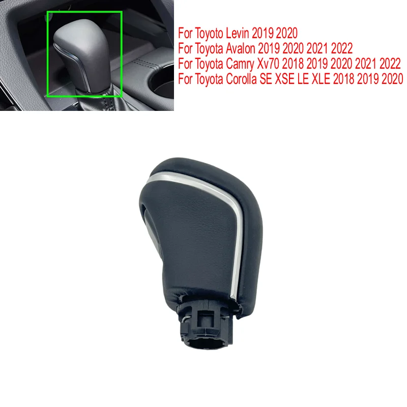 

Car Gear Shift Knob Lever Shifter Stick Handball for Toyota Camry Avalon Corolla Levin Yaris 2018 2019 2020 2021 2022 Interior