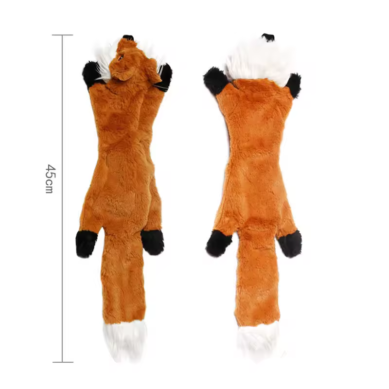 Funny Simulated Animal No Stuffing Dog Toy with Squeakers Durable Stuffingless Plush Squeaky Dog Chew Toy Crinkle Pet Squeak Toy - Image 16