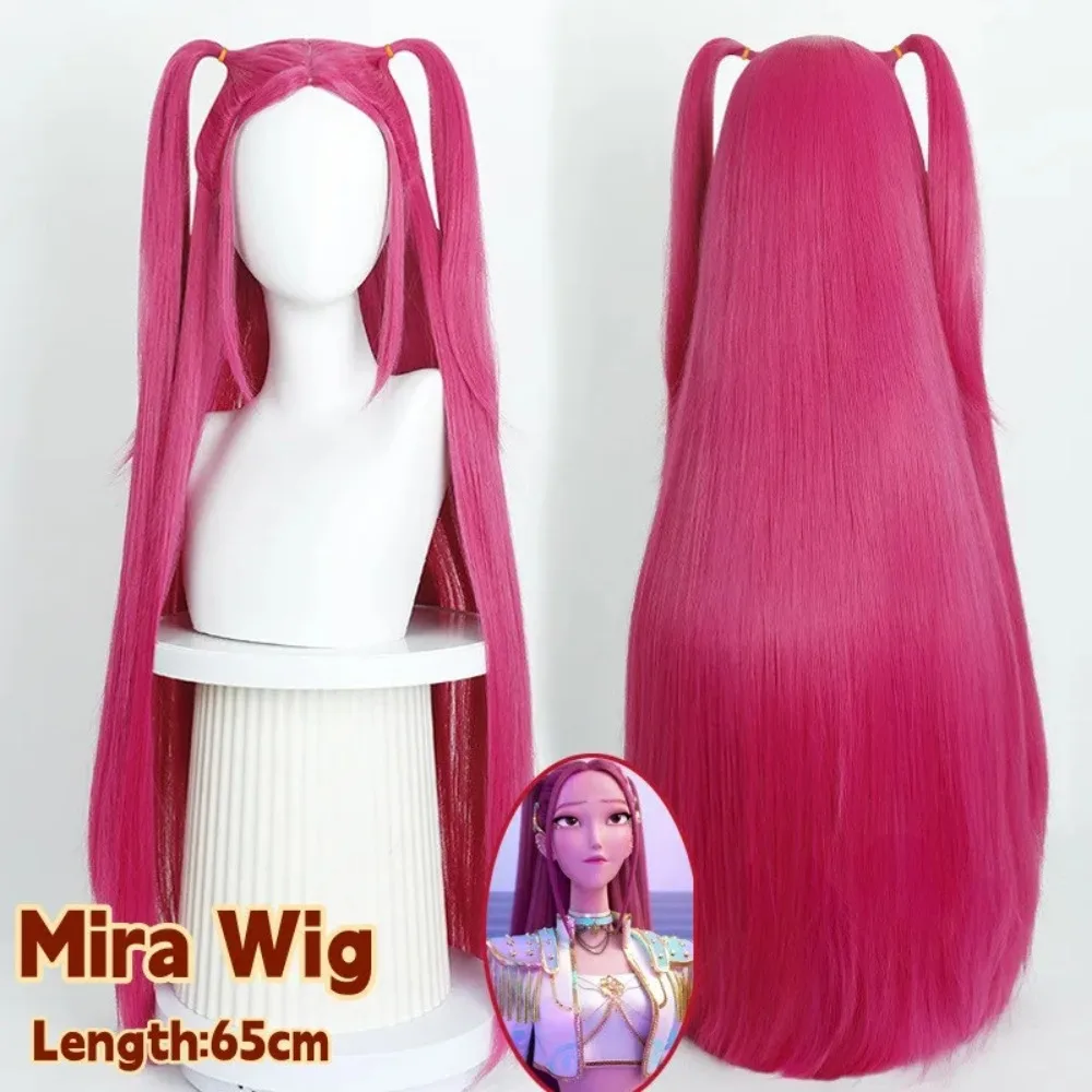 2025 enfant Anime Kpop chasseurs de démons perruques Cosplay pour Rumi Mira Zoey Cosplay perruques WigCap noël Halloween Cosplay Costumes perruques