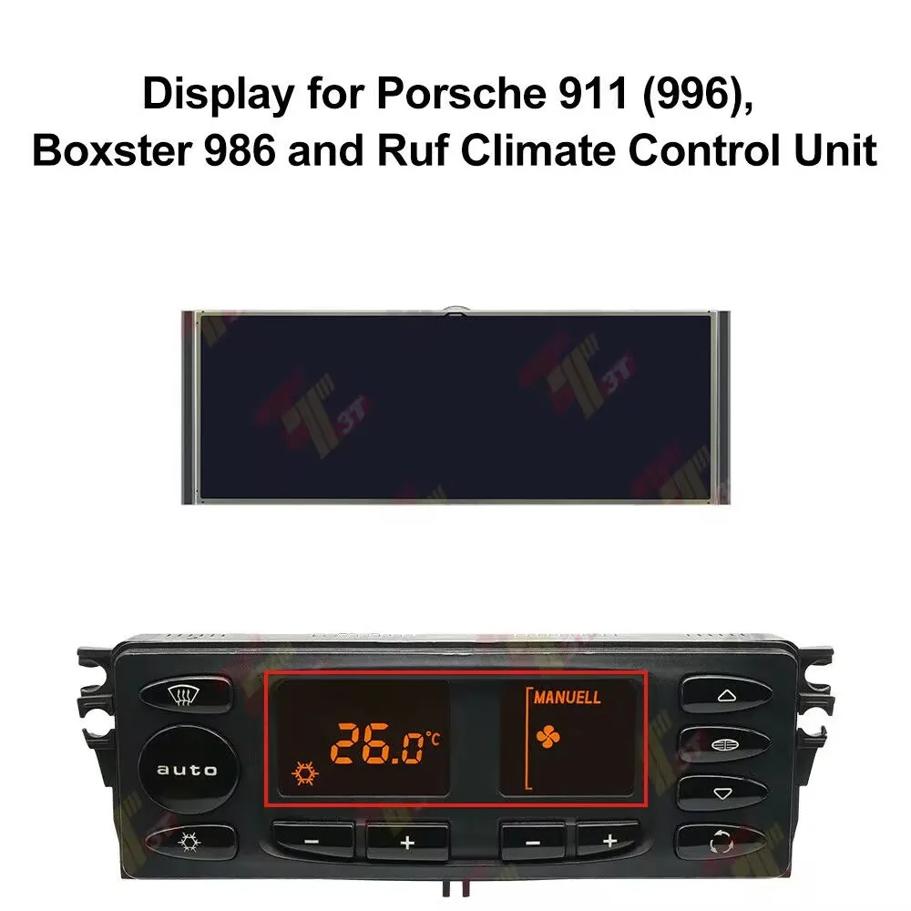 Dashboard LCD Display for Porsche 911 (996), Boxster 986 and Ruf Temperature Climate Control